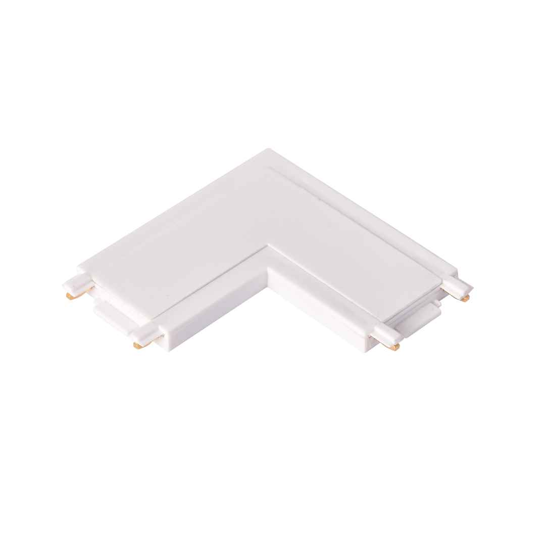 Khớp nối ray siêu mỏng, góc vuông, trắng